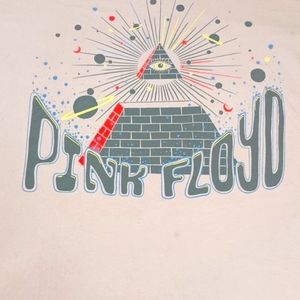 PINK FLOYD Illuminati Pyramid Graphic - Pale Pink Color XL